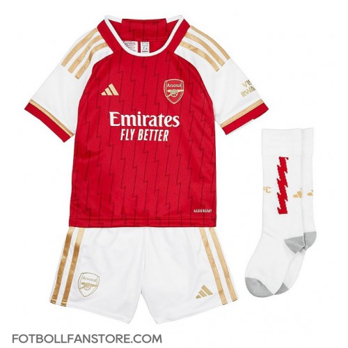 Arsenal Declan Rice #41 Barnkläder Hemma matchtröja till baby 2023-24 Kortärmad (+ Korta byxor) Billigt